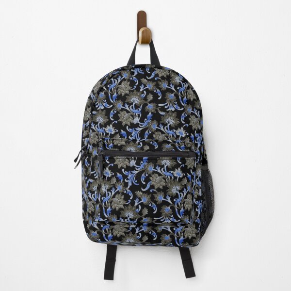 Item preview, Elegant Blue, Black & White Blossoms Floral Vines designed and sold by RiseAlex.