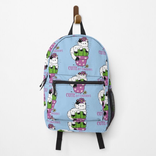 Item preview, Cute But Dangerous Cat With Cactus | Sarcastic designed and sold by Petra Becker.
