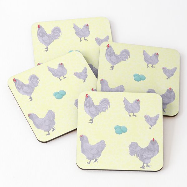 Item preview, Lavender Ameraucana Pattern Yellow designed and sold by Ashley Gagnon.