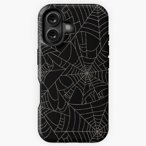 Aperçu de l'œuvre Toiles d'araignées - écru sur noir créée et vendue par SugarPineDesign.