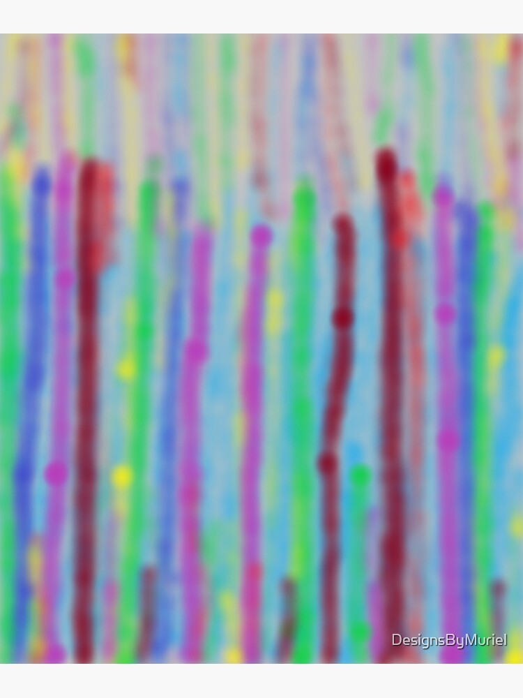 "Horizontal Lines In Multiple Colors" Poster by DesignsByMuriel Redbubble