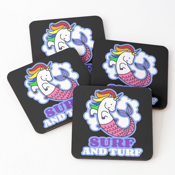 Item preview, Surf And Turf Mermaid / Unicorn - Beautiful Unicorn Design designed and sold by 1chillin.