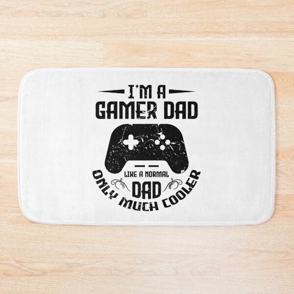 Item preview, Father Day Quote and Saying - I'm A Gamer Dad Like A Normal Dad Only Much Cooler with Computer Console Pad Controller Black Funny Simple  designed and sold by WearWolfDesigns.