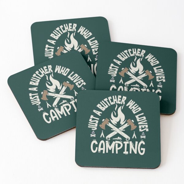 Item preview, Just A Butcher Who Loves Camping  Awesome Camper designed and sold by YAHIA-14.