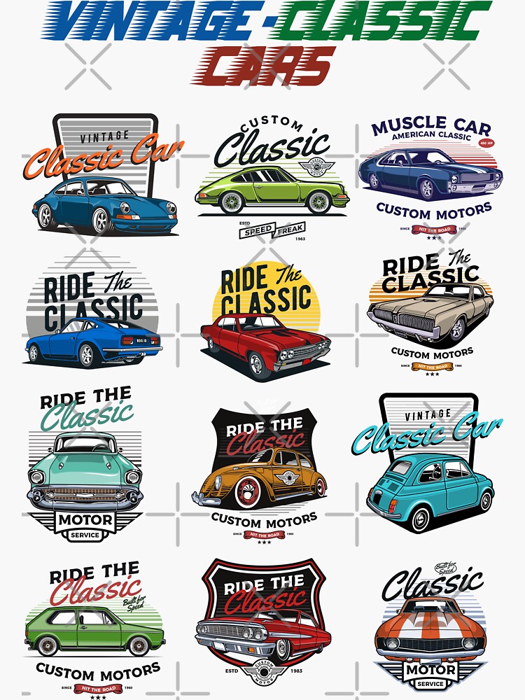 Muscle car stickers discount