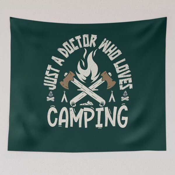 Item preview, Just A Doctor Who Loves Camping  Awesome Camper designed and sold by YAHIA-14.
