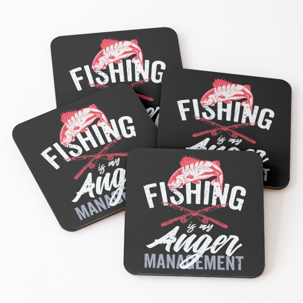 Item preview, Fishing is my Anger Management, Funny Fishing Outdoor Distressed designed and sold by ramenrose.