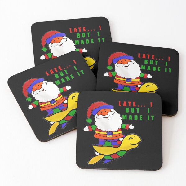 Item preview, late Santa Claus on a flying turtle finally arrived designed and sold by twobillion.