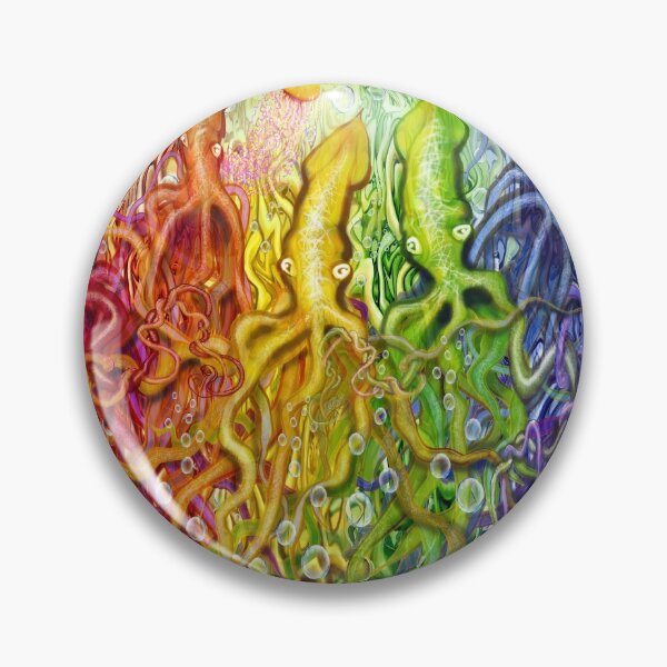 Item preview, Twisted Interwoven Rainbow Squids designed and sold by Kevin Middleton.