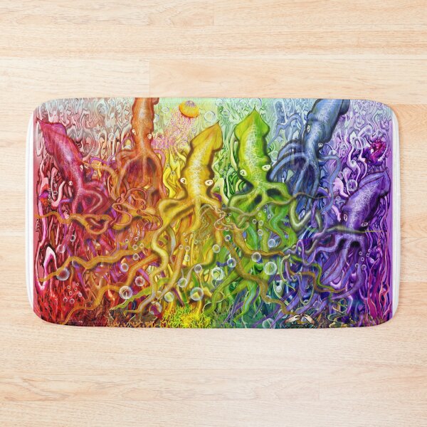 Item preview, Twisted Interwoven Rainbow Squids designed and sold by Kevin Middleton.