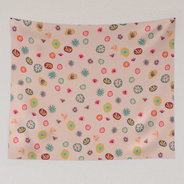 Item preview, Ditsy Flowers in pencil designed and sold by Kamaloca.