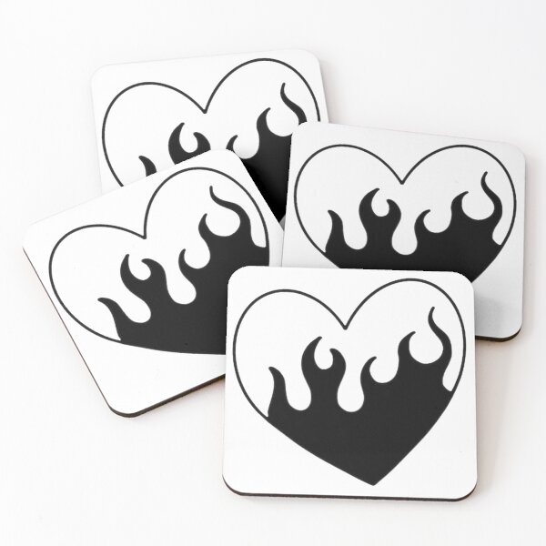 Item preview, Heart with fire designed and sold by freya-deco.