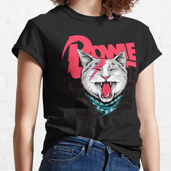 bowie cat shirt