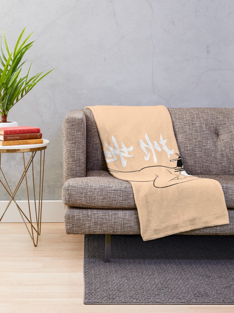 Alternate view of Geisha Nude Throw Blanket