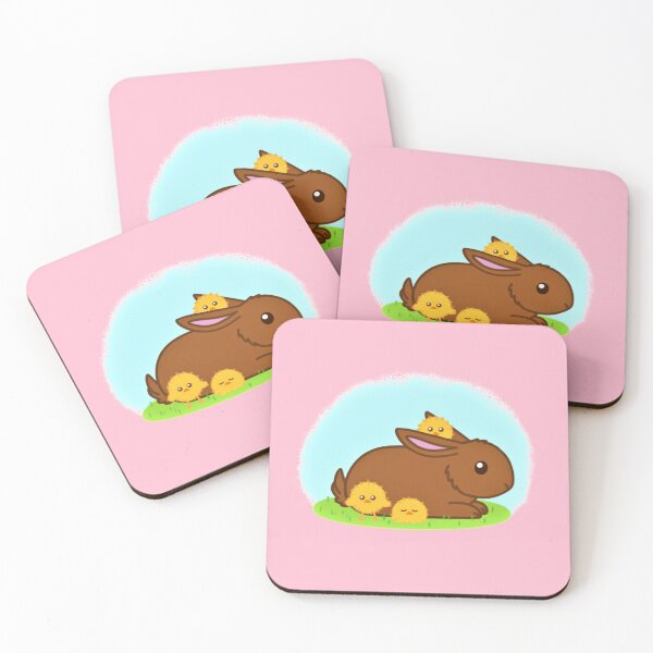 Item preview, Brown Bunny with Chicks designed and sold by Moni-Makes-Art.