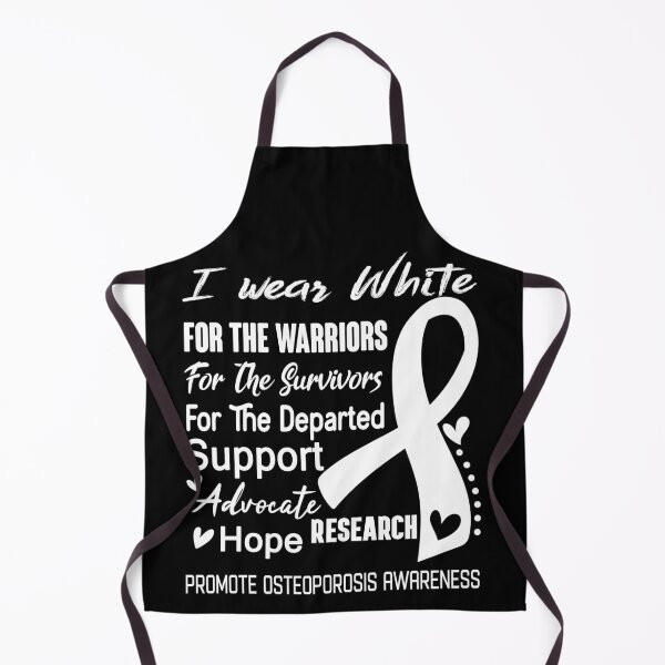 Item preview, I Wear White For The Warriors Promote Osteoporosis Awareness designed and sold by hvoid41.