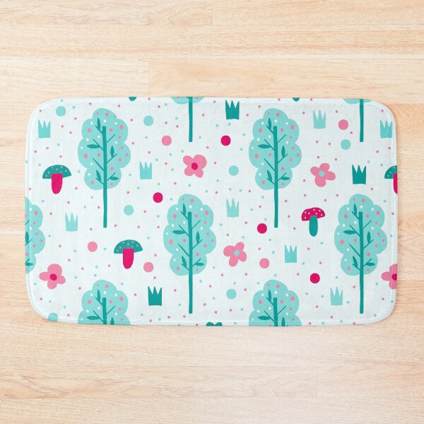Item preview, Pink Flower and Trees Summer Spring Pattern  designed and sold by travellb.