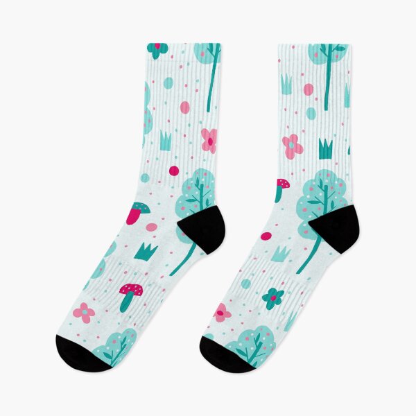 Item preview, Pink Flower and Trees Summer Spring Pattern  designed and sold by travellb.