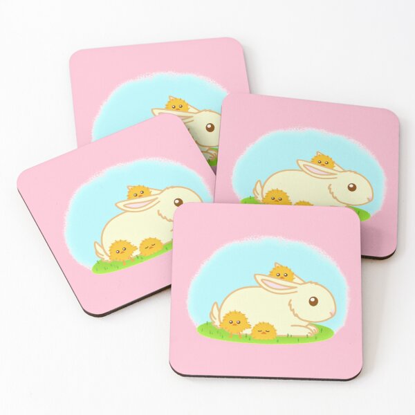 Item preview, White Bunny with Chicks designed and sold by Moni-Makes-Art.