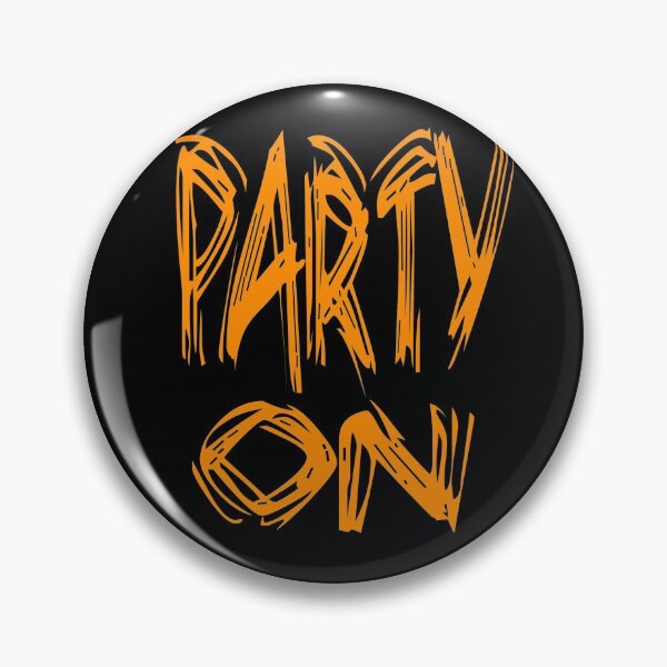 Item preview, Party On - Chalkboard  Orange Effect designed and sold by MOKAdesign.