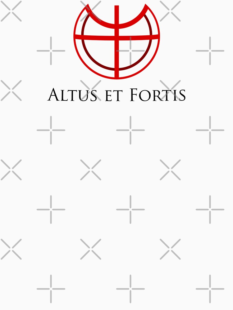 Thumbnail 6 of 6, Premium T-Shirt, Altus et Fortis (in black) designed and sold by ANGELSONLY.