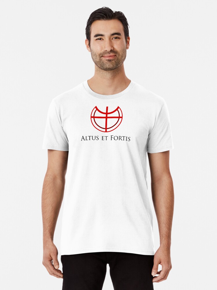 Thumbnail 1 of 6, Premium T-Shirt, Altus et Fortis (in black) designed and sold by ANGELSONLY.