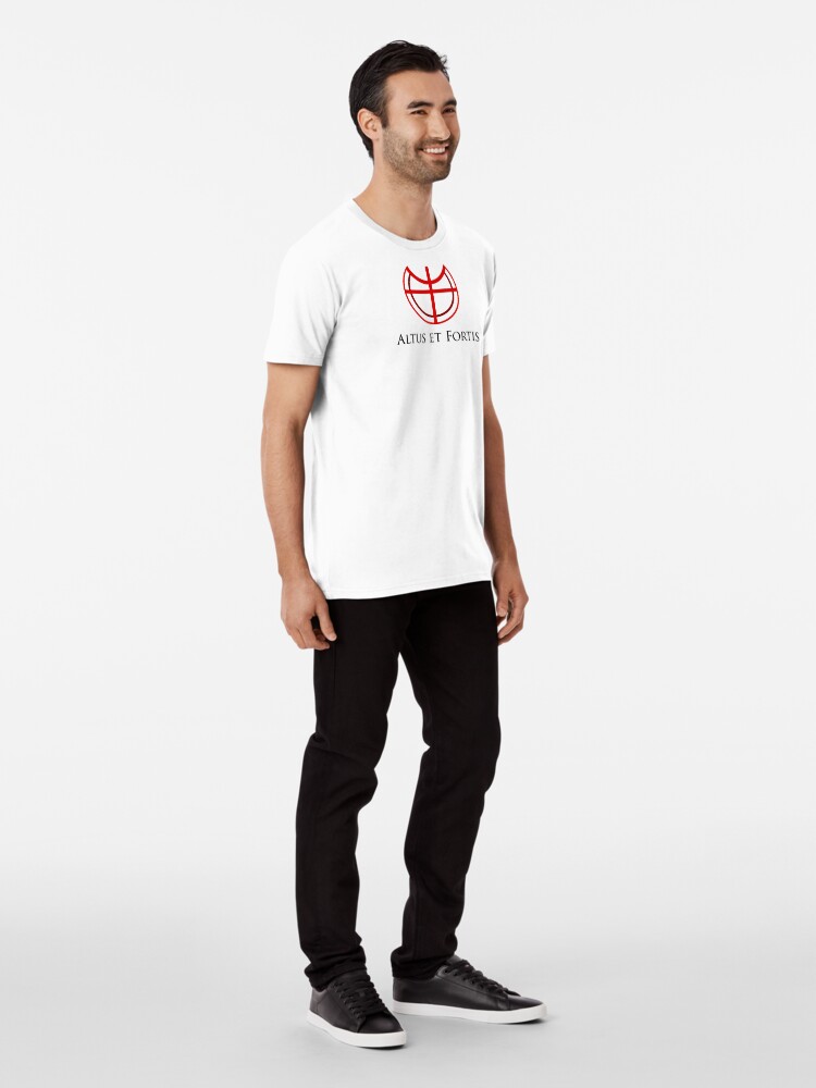 Thumbnail 3 of 6, Premium T-Shirt, Altus et Fortis (in black) designed and sold by ANGELSONLY.