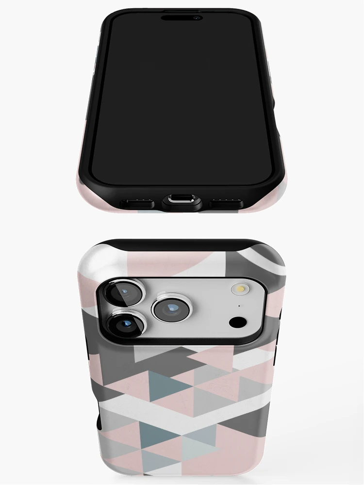 Thumbnail 3 of 4, iPhone Case, Triangle Geometric Design Graphical Pattern designed and sold by Ching Teoh.