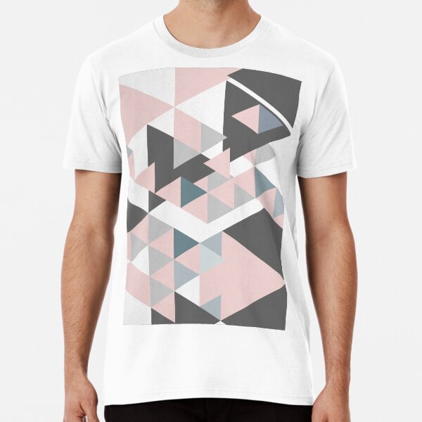 Triangle Geometric Design Graphical Pattern Premium T-Shirt