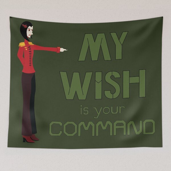 Item preview, My wish is your command-green background designed and sold by --SorahMalka--.