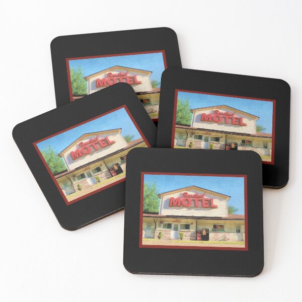 Item preview, Roadside motel, vintage motel, retro motel, humorous tacky motel, retro sunset, vintage vacation, roadside signs designed and sold by The Snarky  Psychologist.