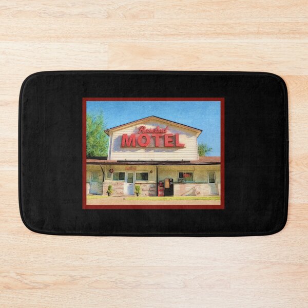 Item preview, Roadside motel, vintage motel, retro motel, humorous tacky motel, retro sunset, vintage vacation, roadside signs designed and sold by The Snarky  Psychologist.