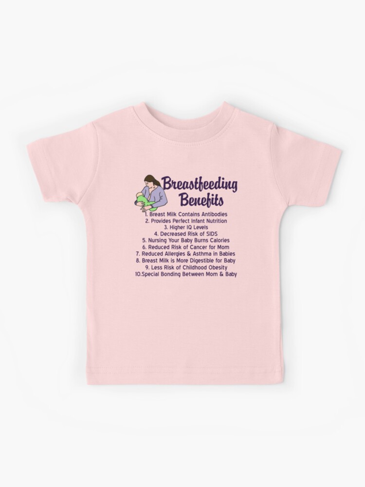 Breastfeeding Benefits List | Kids T-Shirt