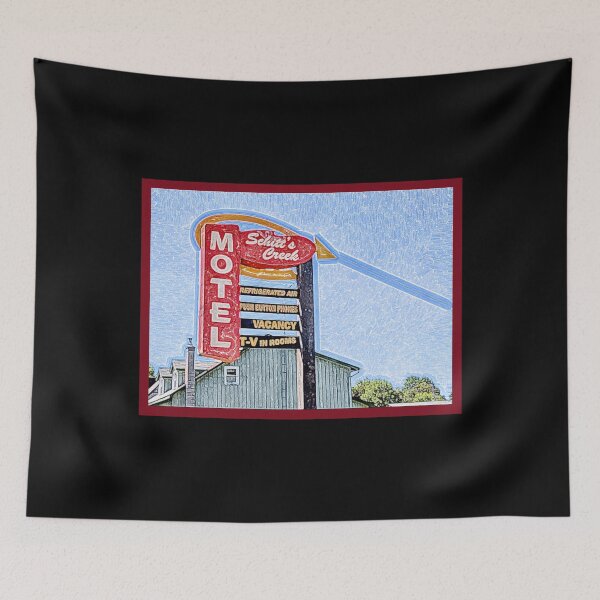 Item preview, Roadside motel, vintage motel, retro motel, humorous tacky motel, retro sunset, vintage vacation, roadside signs designed and sold by The Snarky  Psychologist.