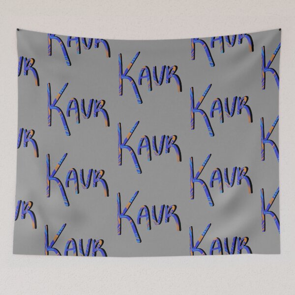 Item preview, Kaur (blue + orange) designed and sold by jasleenM.