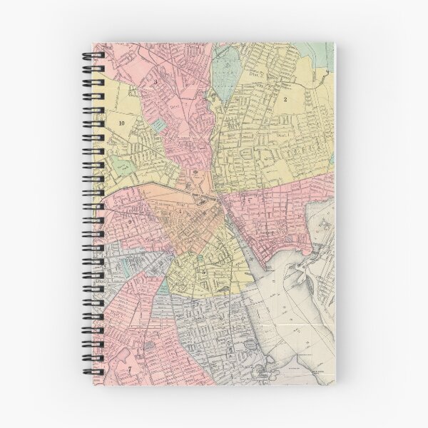 Item preview, Vintage Map of Providence Rhode Island (1899) designed and sold by BravuraMedia.