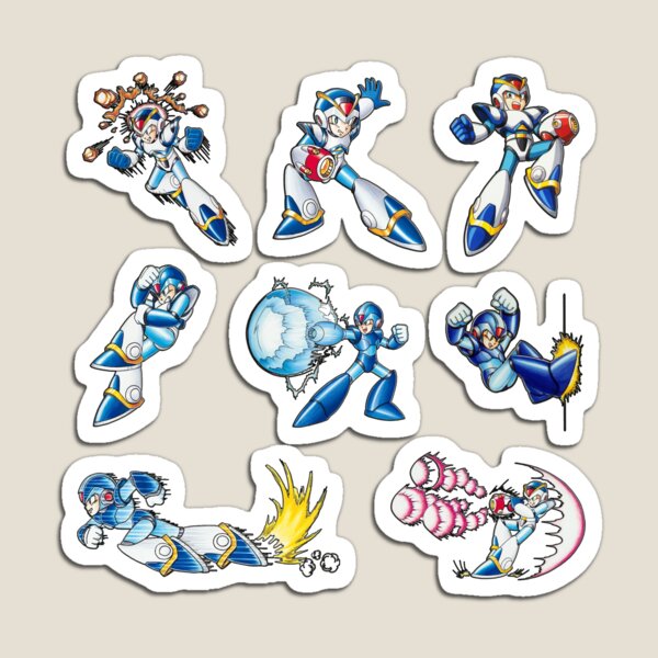 Item preview, MegaMan X Armor Sticker Pack designed and sold by jiggajuice17.