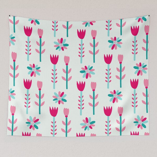 Item preview, Pink Flower Floral Summer Pattern designed and sold by travellb.
