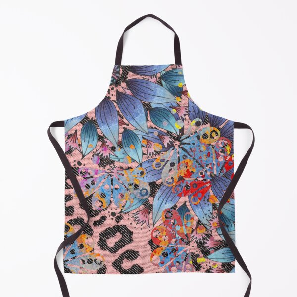 Item preview, Leopard in blue floral designed and sold by ChunkyMonty.