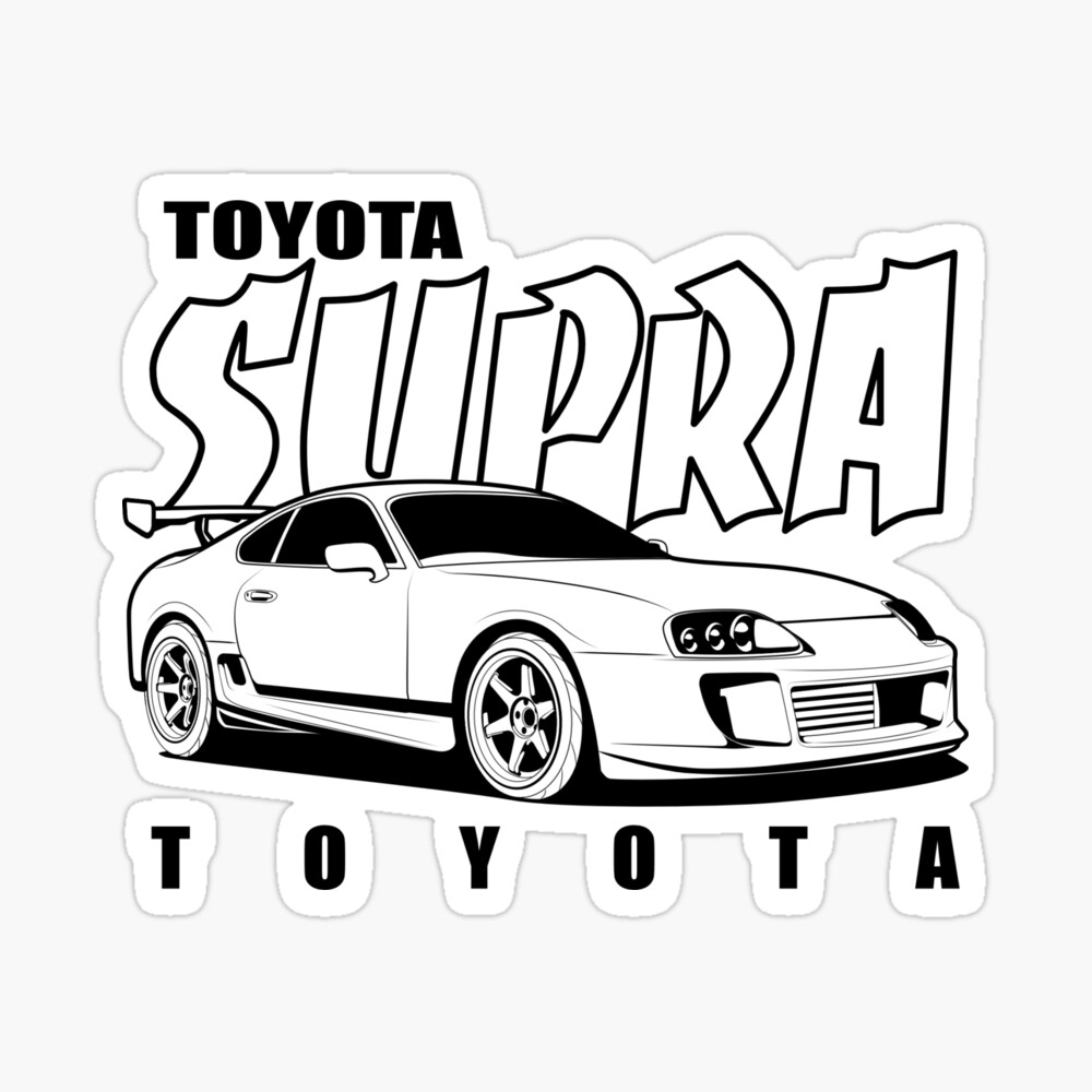 Toyota Supra mk 4 line ( black ) Toyota Supra mk 4 line ( black )