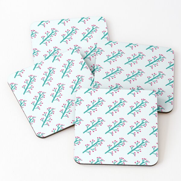 Item preview, Pink and Green Floral Spring Summer Pattern designed and sold by travellb.