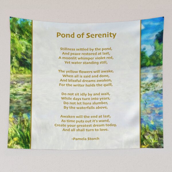 Item preview, Pond of Serenity Poem designed and sold by Pamela Storch.