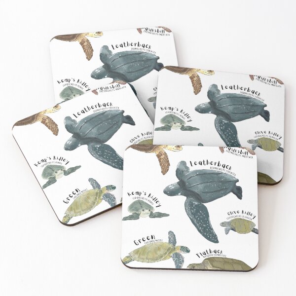 Item preview, Marine Sea Turtle Medley (with names) designed and sold by pstrud.