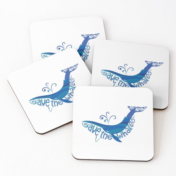 Item preview, Save the Whales dark blue designed and sold by just-art.