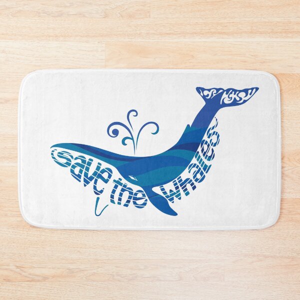 Item preview, Save the Whales dark blue designed and sold by just-art.