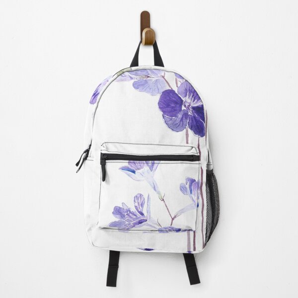 Item preview, hand painted purple Cape primrose flowers watercolor designed and sold by ColorandColor.