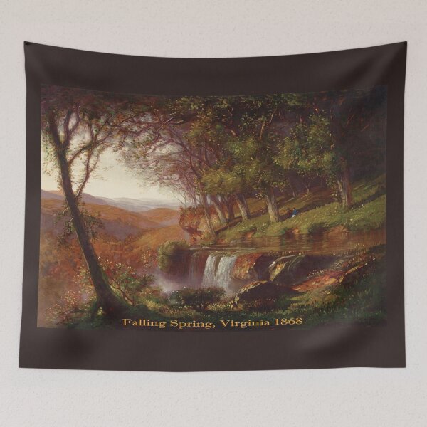 Item preview, Falling Spring Virginia 1868 - Currier & Ives Lithograph Art Reproduction designed and sold by molamode.