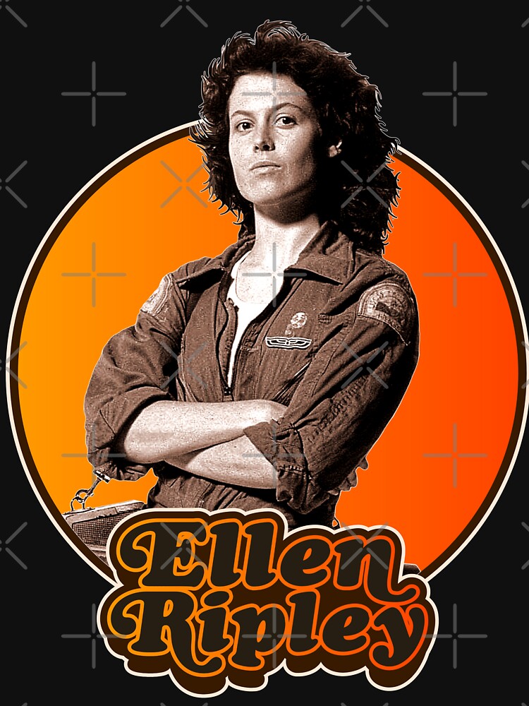 Thumbnail 7 of 7, Classic T-Shirt, Retro Ellen Ripley Alien Tribute designed and sold by acquiesce13.