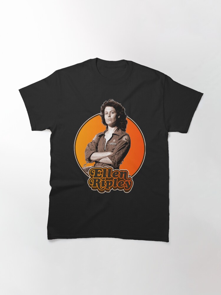 Thumbnail 3 of 7, Classic T-Shirt, Retro Ellen Ripley Alien Tribute designed and sold by acquiesce13.