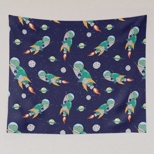 Item preview, Astro Dinosaur Seamless Pattern, Dinosaur Seamless Pattern Design designed and sold by graphic-genie.
